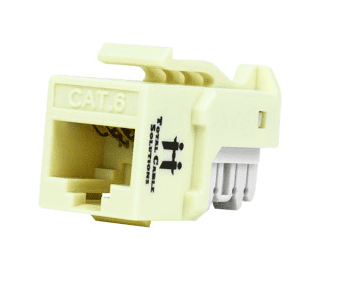 PRO-KEY-6P-I-25 LYNN  CAT6 component level keystone jack - 25 per bag - Ivory color