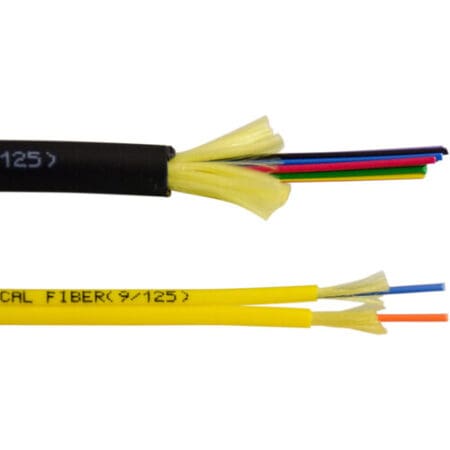 S2I-1M-P-BK-2000 TechLogix Simplex distribution indoor/outdoor plenum-rated OS2 -- 9um Corning SMF-28 Ultra -- 2000ft