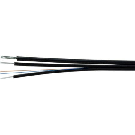 S2I-2F-L-BK-1000 TechLogix 2 strand distribution direct burial and aerial OS2 with messenger wire -- 1000ft