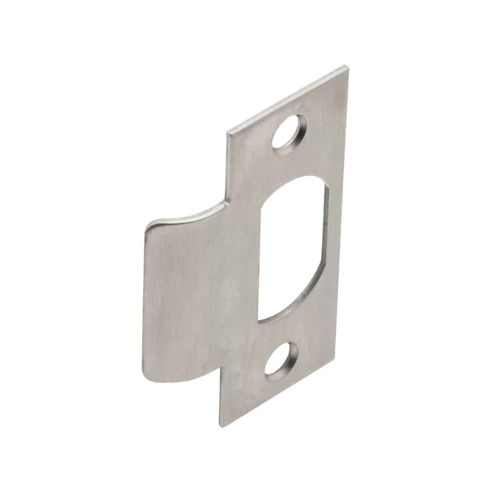 10-001 118 626 Schlage T-Square Corner Strike With Plastic Box, 2-3/4" x 1-1/8", 1-1/8" Lip, For Use With A/AL/B250/CS210/H/S/S200 Series, Satin Chrome Finish