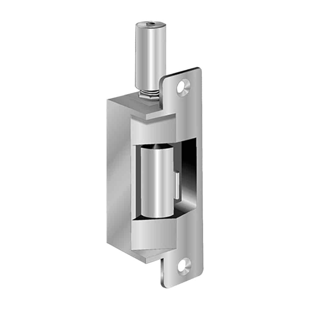 712 F 24D 612 Fail Safe, Complete 24VDC Electric Strike, 1/2" Keeper, Metal Frame Satin Bronze