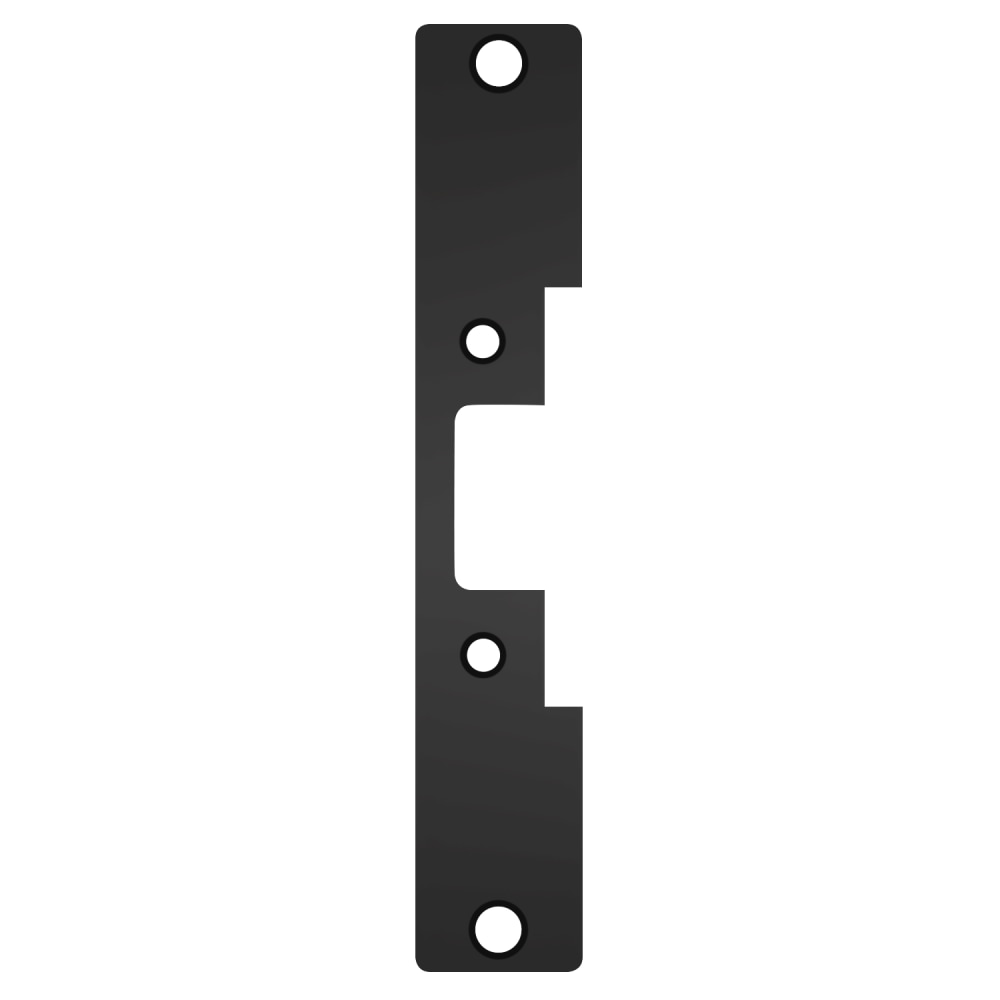 HES 502 BSP Faceplate Only, 5000/5200 Series, 7-15/16" x 1-7/16", Flat with Radius Corners, Black Suede Powder Coat Finish