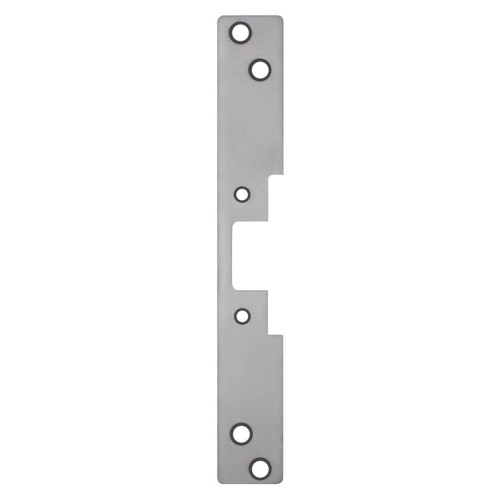 504 630 HES Faceplate Only, 5000/5200 Series, 10" x 1-3/8", Flat wit Radius Corners, Satin Stainless Steel