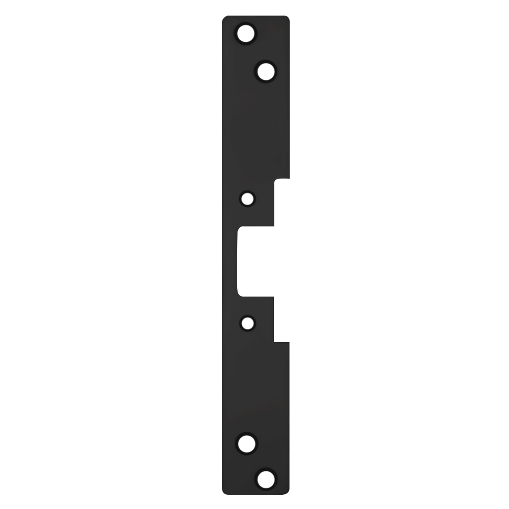 HES 504 BSP Faceplate Only, 5000/5200 Series, 10" x 1-3/8", Flat wit Radius Corners, Black Suede Powder Coat Finish