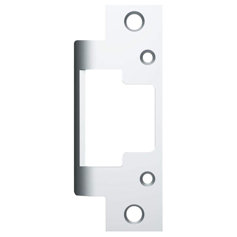 HES 801 629 Electric Strike Faceplate Only, 8000/8300 Series, 4-7/8" x 1-1/4", Flat with Square Corners, Bright Stainless Steel