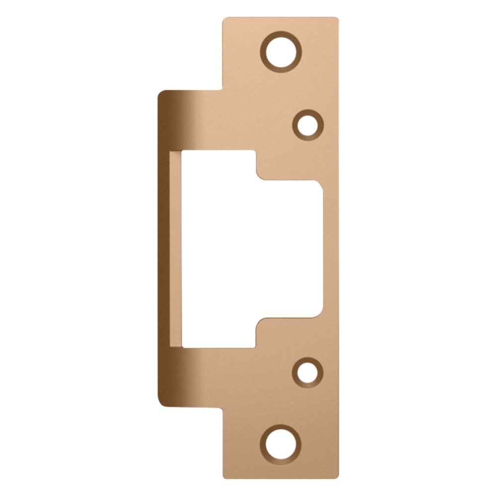 HES 801A 612 Electric Strike Faceplate Only, 8000/8300 Series, 4-7/8" x 1-1/4", Flat with Radius Corners, Satin Bronze
