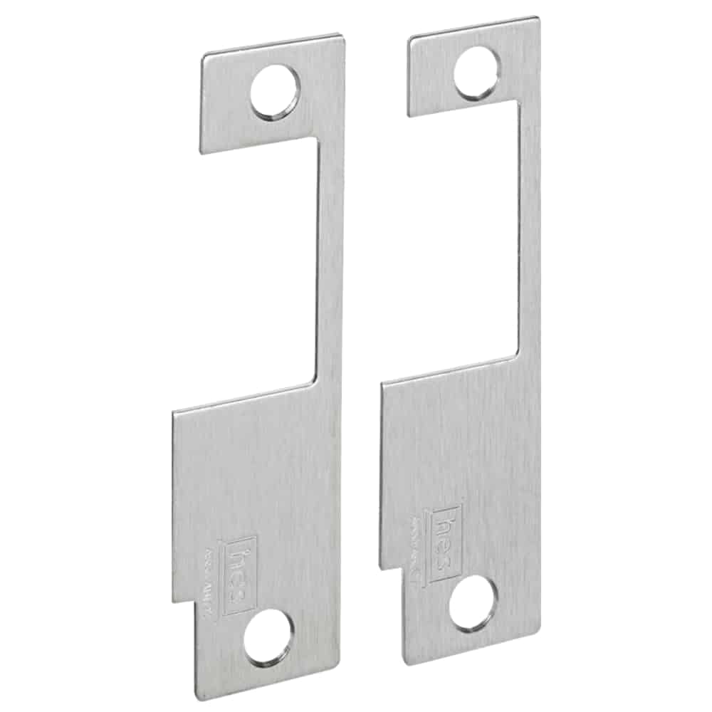 HES 852M 630 Faceplate Only, 8500 Series, 4-7/8" x 1-1/4", Use with Yale 8700, 8800, Accurate, Falcon, Kaba, Satin Stainless Steel