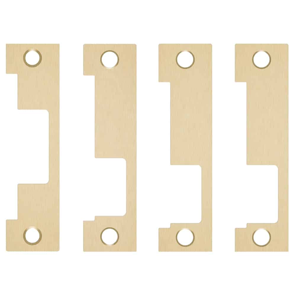 1LB 606 HES 1500, 1600 Series Faceplate Kit, Includes 1J, 1K, 1KD, 1KM Faceplates, Satin Brass