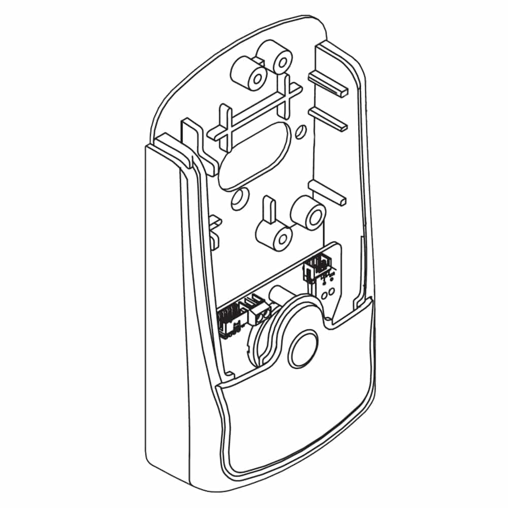 23599327-626 Schlage Electronics CO Series Cylindrical/Mortise Lock Non-Privacy Interior Escutcheon, Satin Chrome Finish