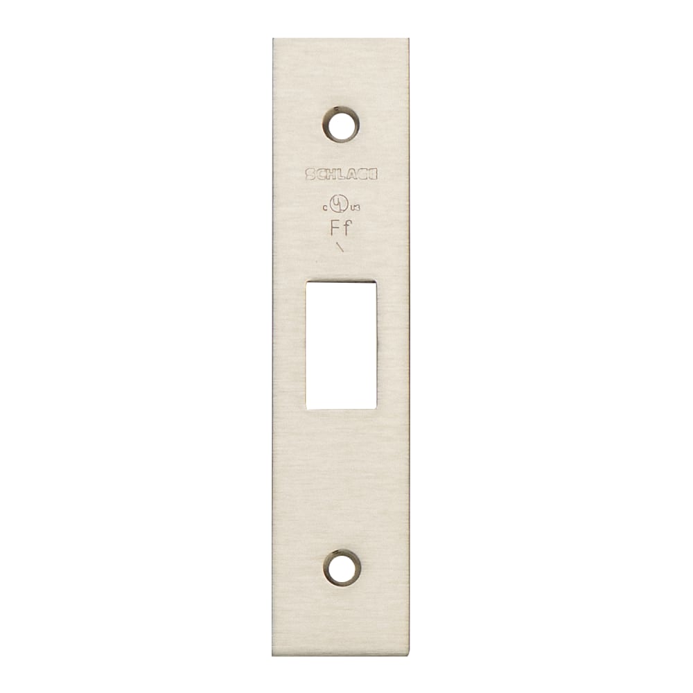 09-717 630 Schlage Small Case Deadbolt Armor Front, Over 1-3/4" Doors, For Use With L460/62/63/64/80/96, Satin Stainless Steel Finish