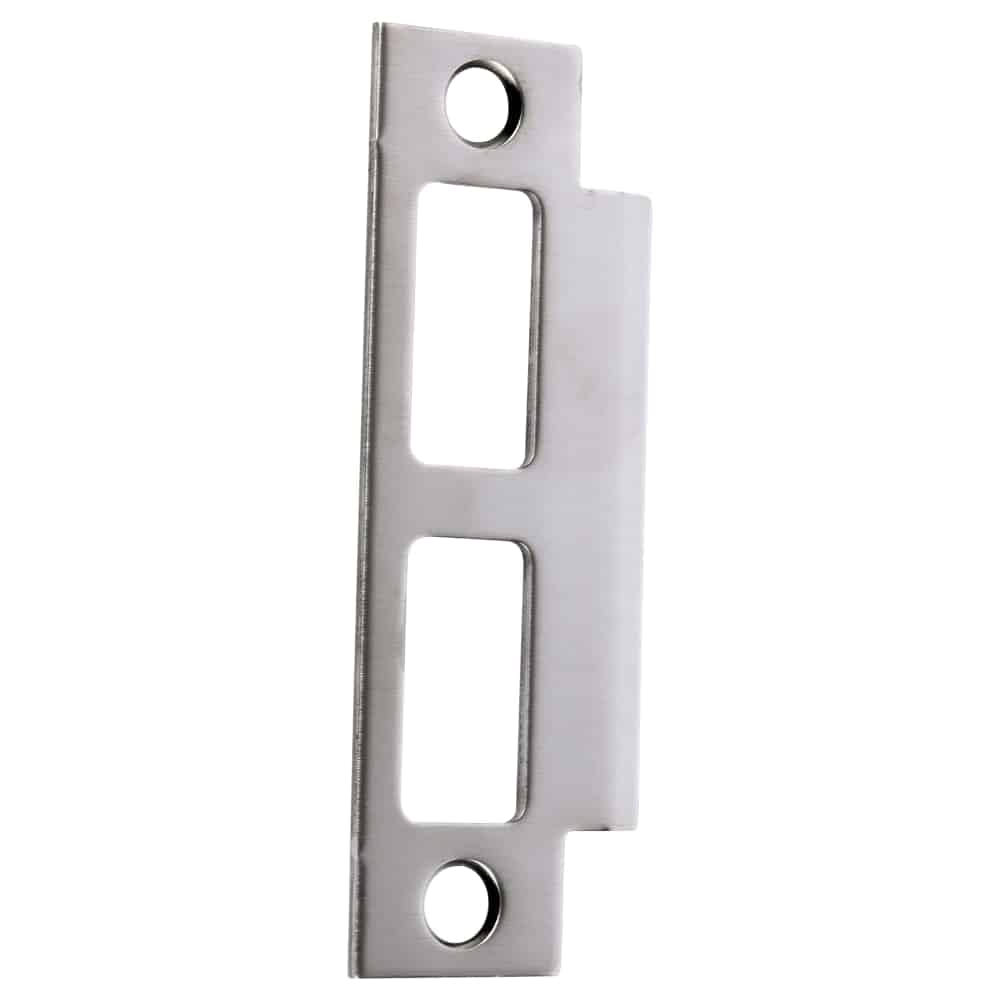 10-072 1316 629 Schlage T-Square Corner Strike With Plastic Box, 4-7/8" x 1-1/4", 1-3/16" Lip, For Use With L Series, Bright Stainless Steel Finish