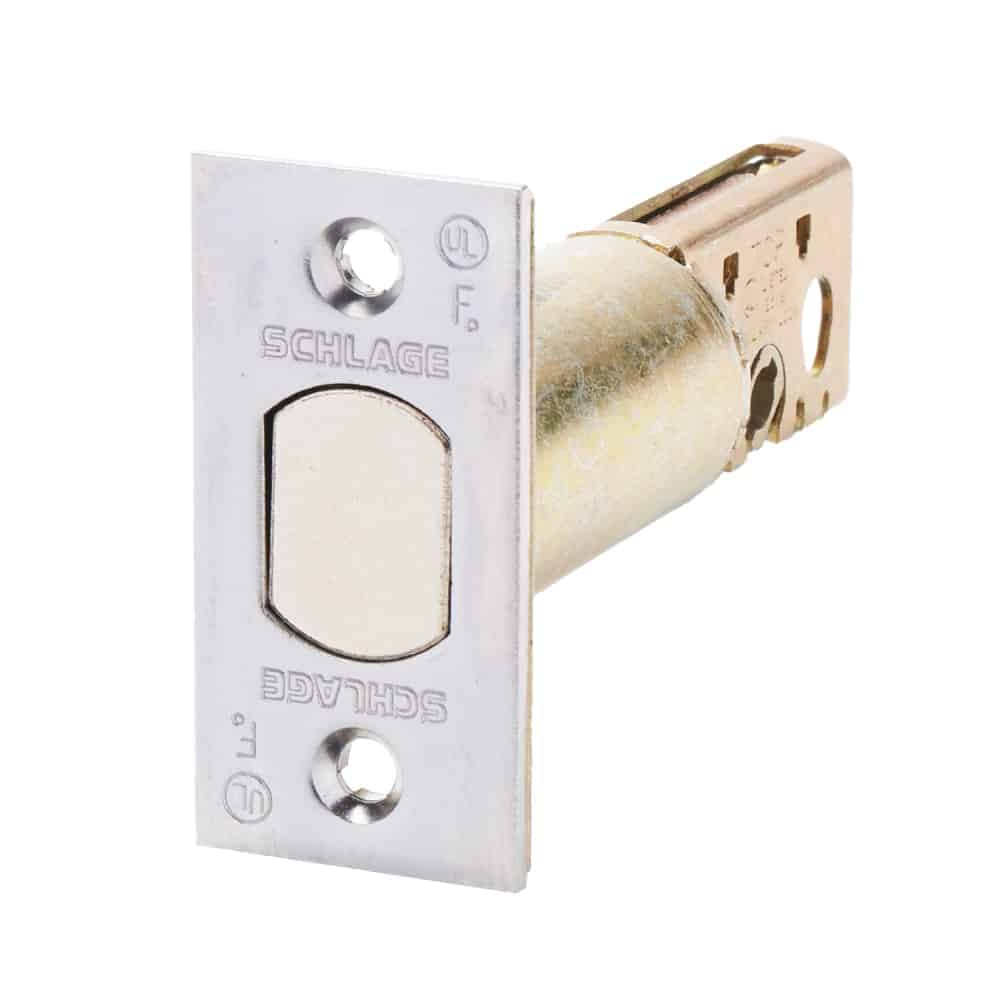 12-631 626 Schlage Lock Deadbolt, With 2-1/4" x 1-1/8" Square Corner Faceplate, 2-3/4" Backset, 1" Housing Diameter, For Use With B600/700/800 Series, Satin Chrome Finish