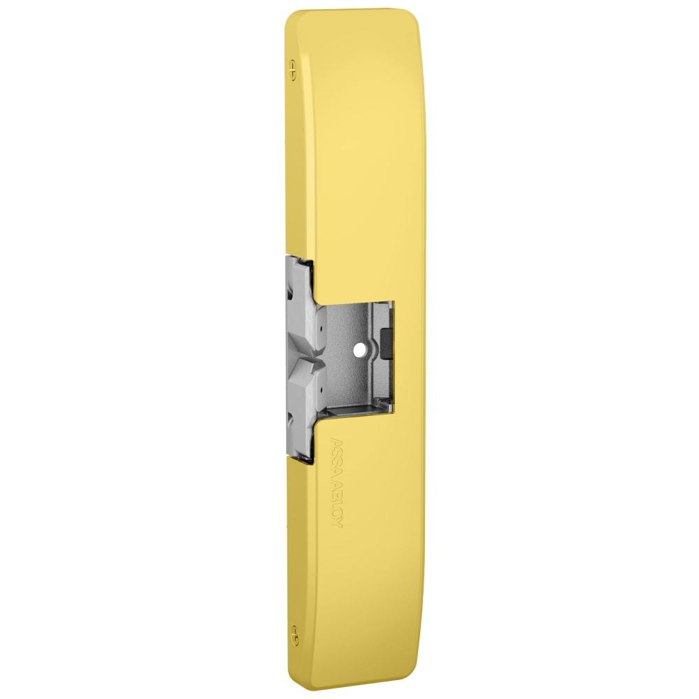 HES 9500-606 Fail Safe/Fail Secure, Complete 12/24VDC Electric Strike, Surface Mounted, 3/4" Thickness, Fire Rated, Satin Brass