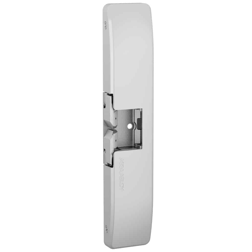 9500-630 HES Fail Safe/Fail Secure, Complete 12/24VDC Electric Strike, Surface Mounted, 3/4" Thickness, Fire Rated, Satin Stainless Steel