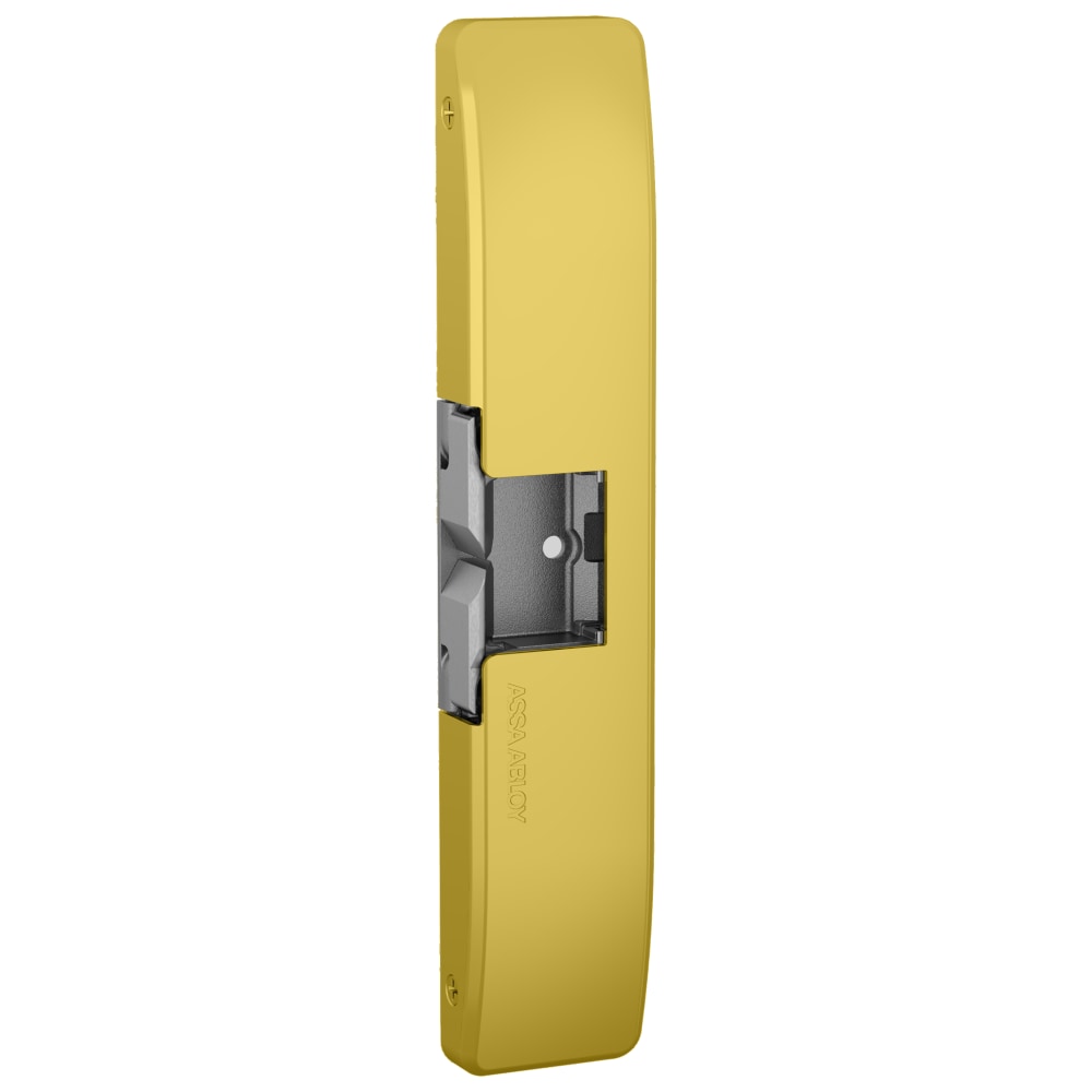 HES 9600-606 Grade 1 Electric Strike, Fail Safe/Fail Secure, 12/24 VDC, Surface Mounted, 3/4" Thickness, Satin Brass Finish