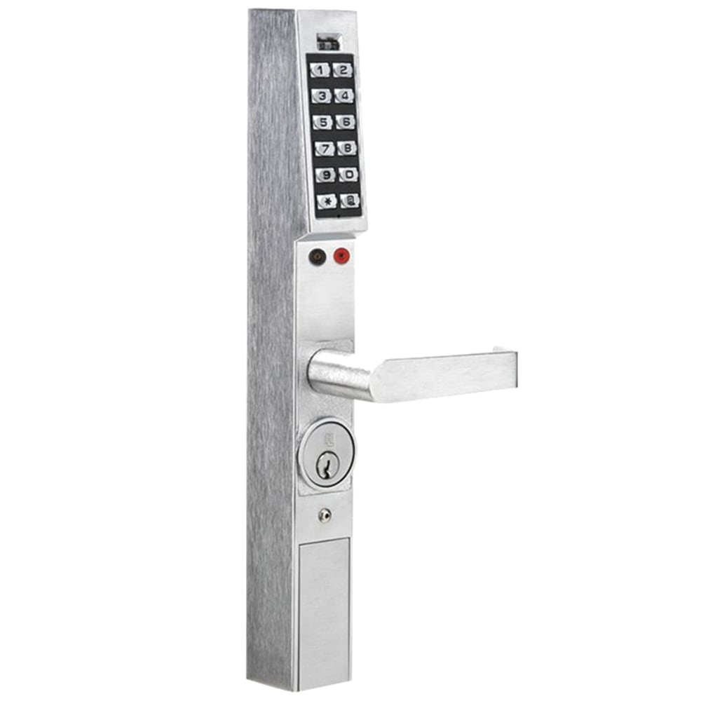 DL1300/26D1 Alarm Lock Pushbutton Aluminum Door Trim