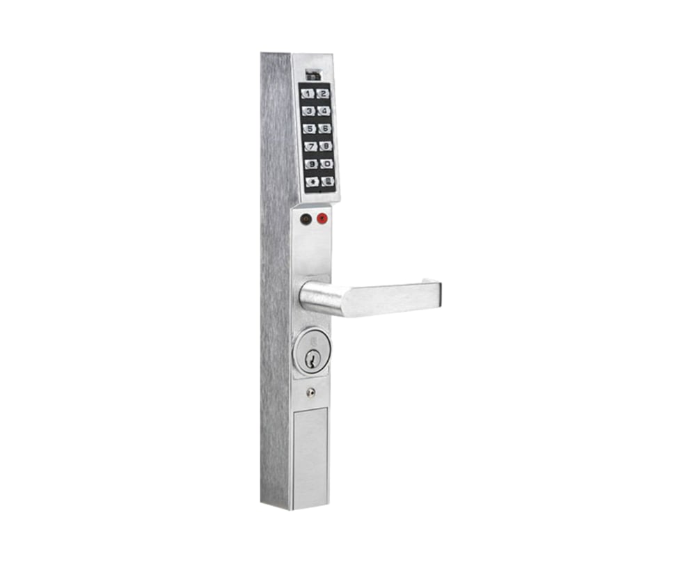 DL1300/10B1 Alarm Lock Pushbutton Aluminum Door Trim