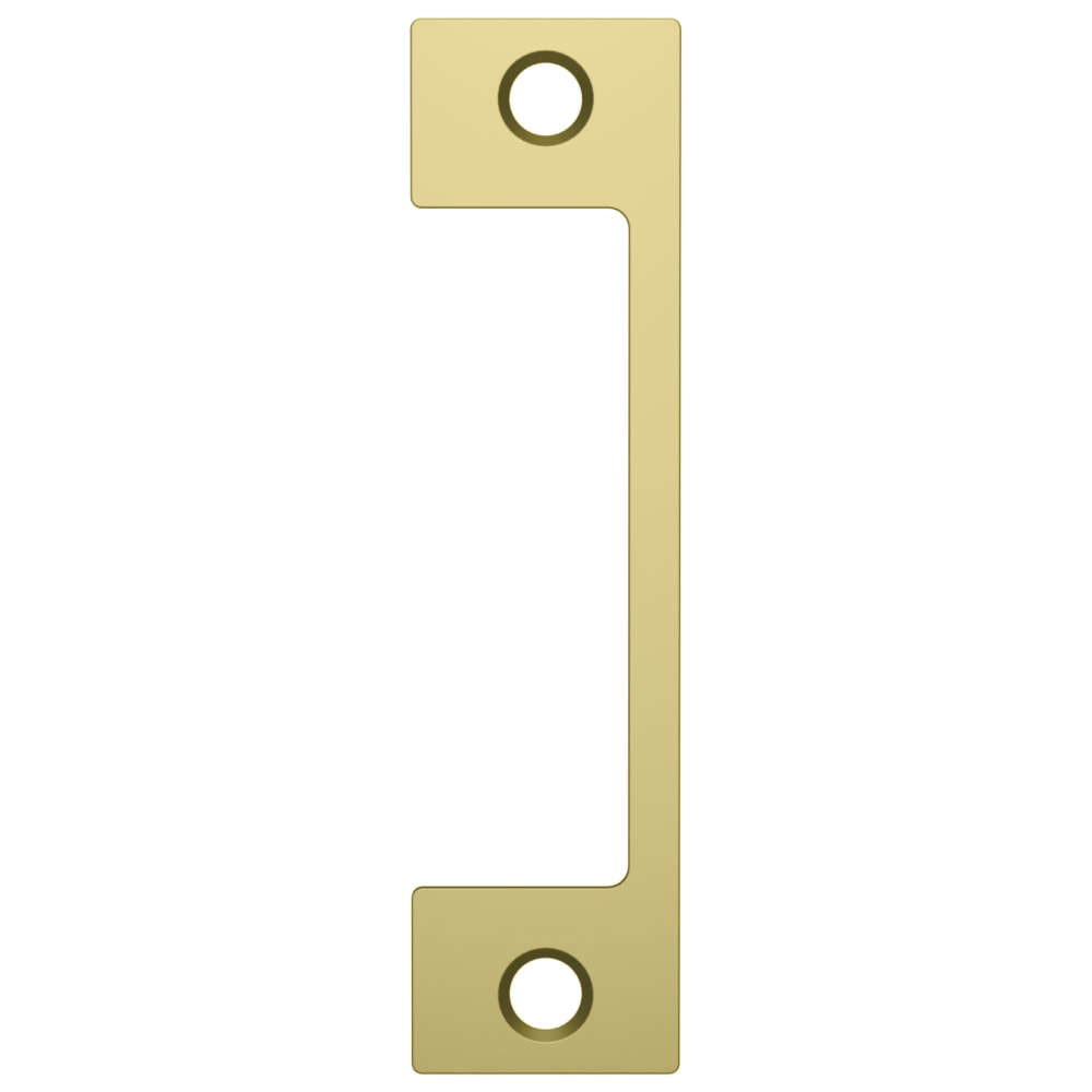 HES HM 606 Faceplate Only, 1006 Series, 4-7/8" x 1-1/4", Use with Mortise Locks with 1" Deadbolt, Satin Brass