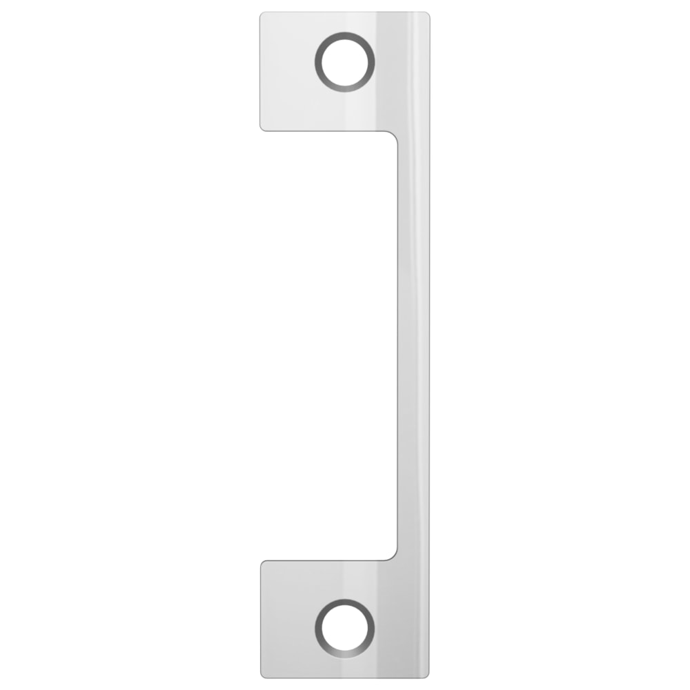HES HM 629 Electric Strike Faceplate Only, 1006 Series, 4-7/8" x 1-1/4", Use with Mortise Locks with 1" Deadbolt, Bright Stainless Steel