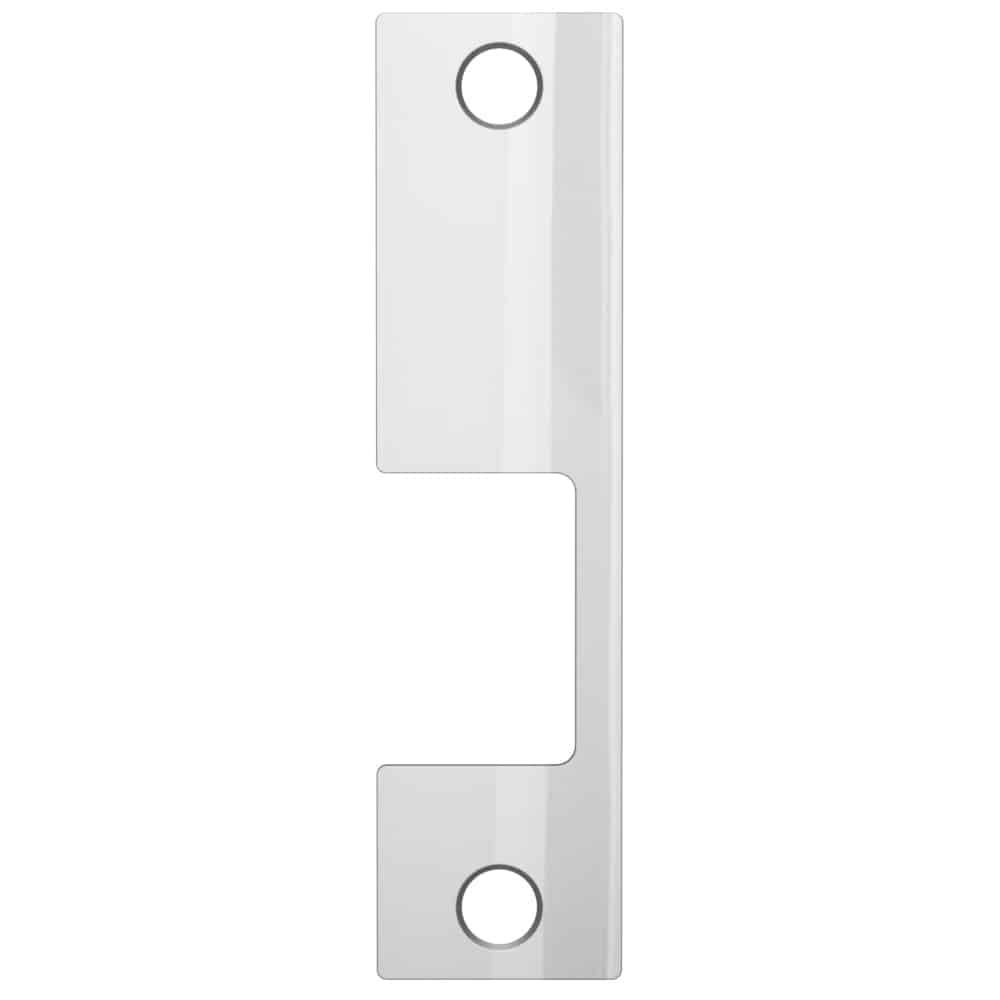 HES KM-2 629 Faceplate Only, 1006 Series, 9" x 1-3/8", Use with Mortise Locks, up to 3/4" Throw, Bright Stainless Steel