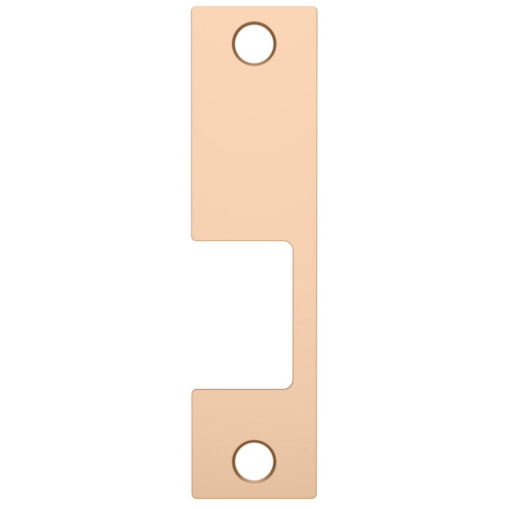 HES KM 612 Faceplate Only, 1006 Series, 4-7/8" x 1-1/4", Use with Mortise Locks, up to 3/4" Throw, Satin Bronze
