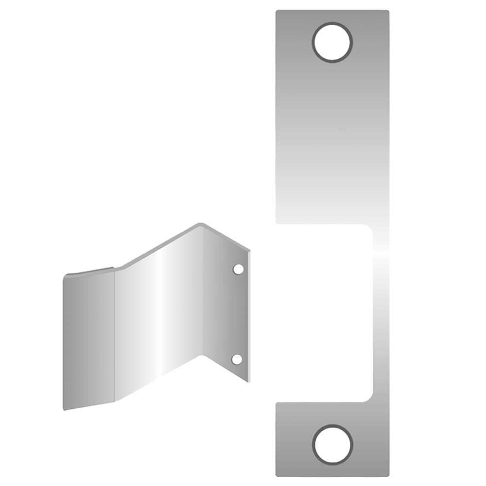 HES R 630 Electric Strike Faceplate Only, 1006 Series, 4-7/8" x 1-1/4", Use with Adams Rite Hookbolts, 1" Throw, Satin Stainless Steel