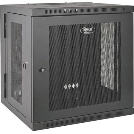 Tripp Lite SRW10US SmartRack 10U Low-Profile Switch-Depth Wall-Mount Small Rack Enclosure, Hinged