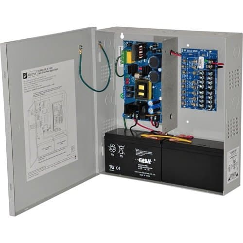 Altronix AL600PD8220 Access Power Supply Charger, Fused Outputs, 12/24VDC at 6A, 220VAC, BC300