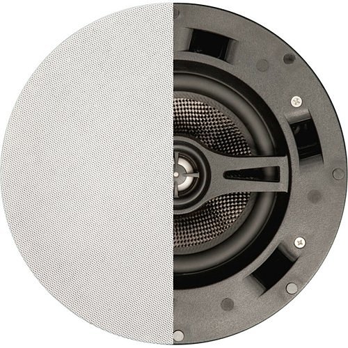 Beale Street IC6-BB 6.5" Carbon Fiber In-Ceiling 2-Way Speaker Powered by Sonic Vortex, White - Image 2