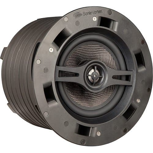 Beale Street IC6-BB 6.5" Carbon Fiber In-Ceiling 2-Way Speaker Powered by Sonic Vortex, White