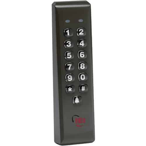 Linear 212ILM-BZ 212 Mullion Standalone, Indoor/Outdoor Mullion-Mount Weather Resistant Access Control Keypad,