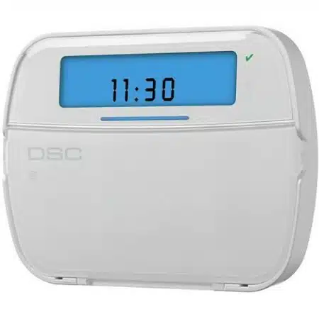 DSC HS2ICN PoweSeries128-Zone Icon Hardwired Keypad, Blue LCD Display, Input/Output - Image 2