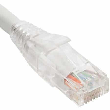 ICC ICPCST05WH CAT6 Clear Boot Patch Cord, 5' (1.5m),