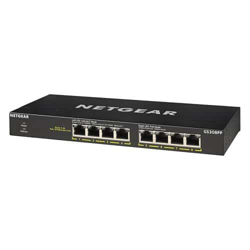 Netgear GS308PP 300 Series SOHO 8-Port Gigabit Ethernet SOHO PoE+ Unmanaged Switch
