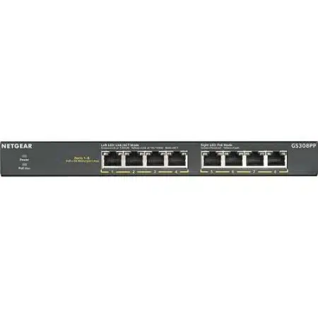 Netgear GS308PP 300 Series SOHO 8-Port Gigabit Ethernet SOHO PoE+ Unmanaged Switch - Image 2