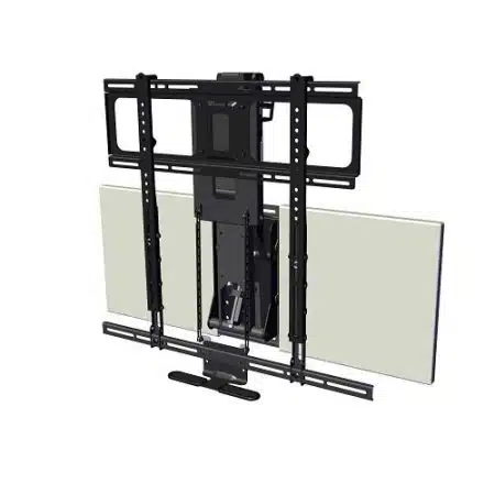 MantelMount MM720 Pro Series Pull Down TV Mount, 80-Degrees Extended Swivel with Included Adapter, 9-Degrees Tilt, Black - Image 4