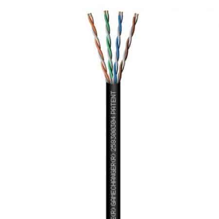Paige 258300304 GameChanger CAT6 Plenum Cable, UTP Solid BC, 1000' Box,