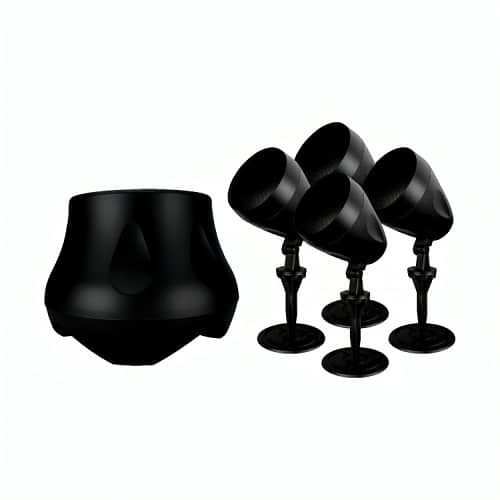 Beale Street LSKIT-BSC Landscape Kit Includes 4x WP4V-BSC 4" On-Wall Pendant Speakers, 4x WPV-LAND Mounting Kits, and LS10-BSC 10"