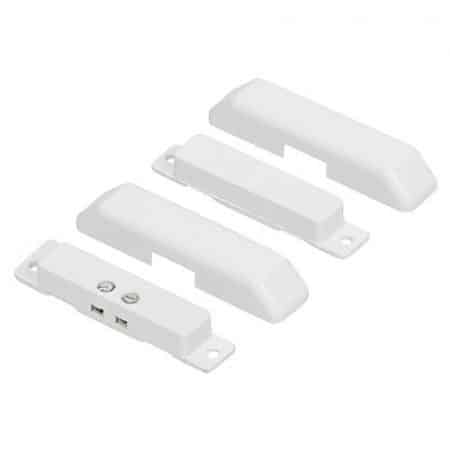 Nascom NC1010TW/ST Stick on Terminal Switch/Magnet Set, Breakoff End Mount Flanges, Snap on Cover,