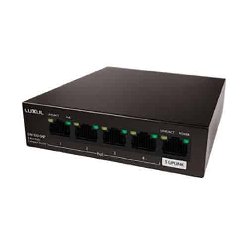 Luxul SW-100-04P 4-Port Unmanaged PoE+ Switch,