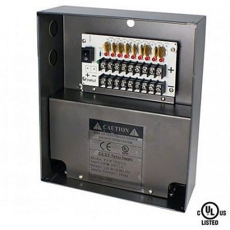 Speco P9W10DUL 9-Channel 10A DC Camera Power Supply, UL