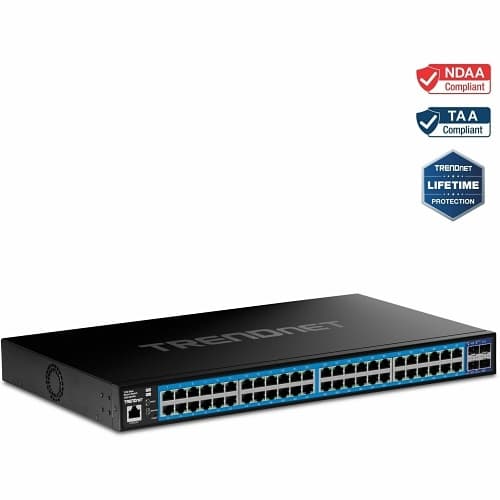 TRENDnet TEG-3524S 52-Port Gigabit Web Smart Switch with 10G SFP+