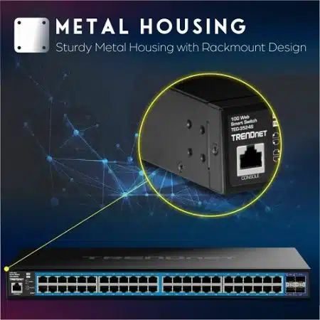 TRENDnet TEG-3524S 52-Port Gigabit Web Smart Switch with 10G SFP+ - Image 7