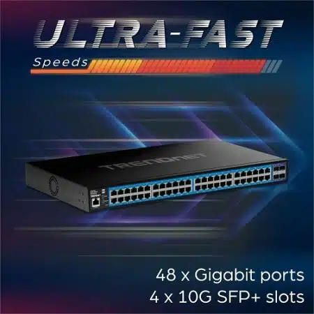 TRENDnet TEG-3524S 52-Port Gigabit Web Smart Switch with 10G SFP+ - Image 8