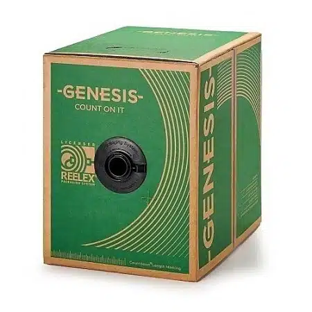 Genesis 43065504 18/2 Solid Riser Fire Alarm Cable, Unshielded, FPLR, CL3R, FT4, Sunlight Resistant, 500' (152.4m), REELEX Pull Box, - Image 2
