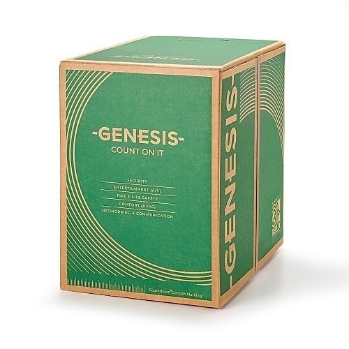 Genesis 43075501 18/4 Solid Riser Fire Alarm Cable, Unshielded, FPLR, CL3R, FT4, Sunlight Resistant, 500' (152.4 m), REELEX Pull Box, - Image 3