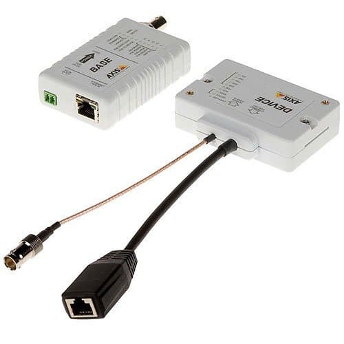 AXIS T8645 T864 Series PoE+ Over Coax Compact 1-Channel Migration to IP Kit, Includes 2 Adapters,