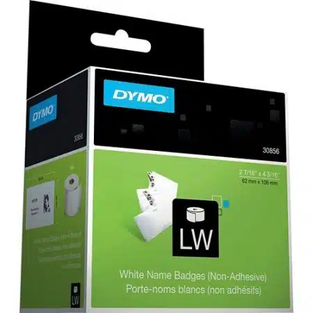 DYMO 30856 Non-Adhesive Labelwriter Name Badge Labels, 4.3" 3.6" 2.5", - Image 2