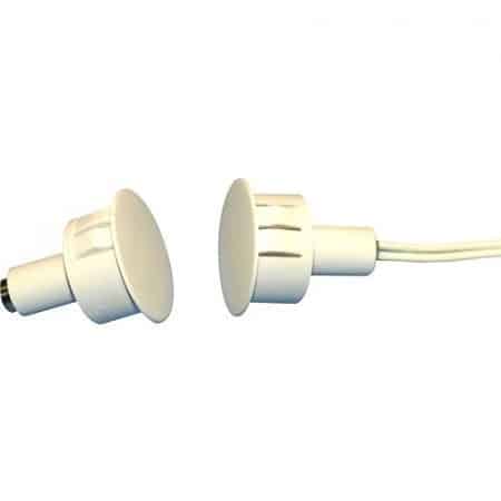 GRI 184-12WG 184 Series 1" Steel Door Recessed Switch Set, Wide Gap, 10W, 200VDC, 0.40A, Closed Loop, N/O, A, and U.L. 10C Fire Rated,