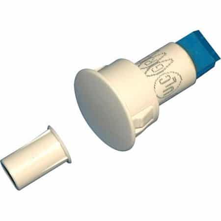 GRI 4473-W 3/4" Switch 3/8" Magnet Recessed Switch Set, Press Fit, 1/2" Standard Gap, 10W, 200VDC, 0.50A, Closed Loop, N/O, and Screw Terminals,